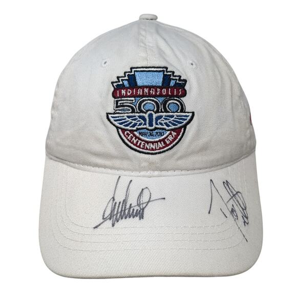 Indianapolis 500 Centennial Era Slideback Baseball Cap White One Size Izod - Picture 1 of 9